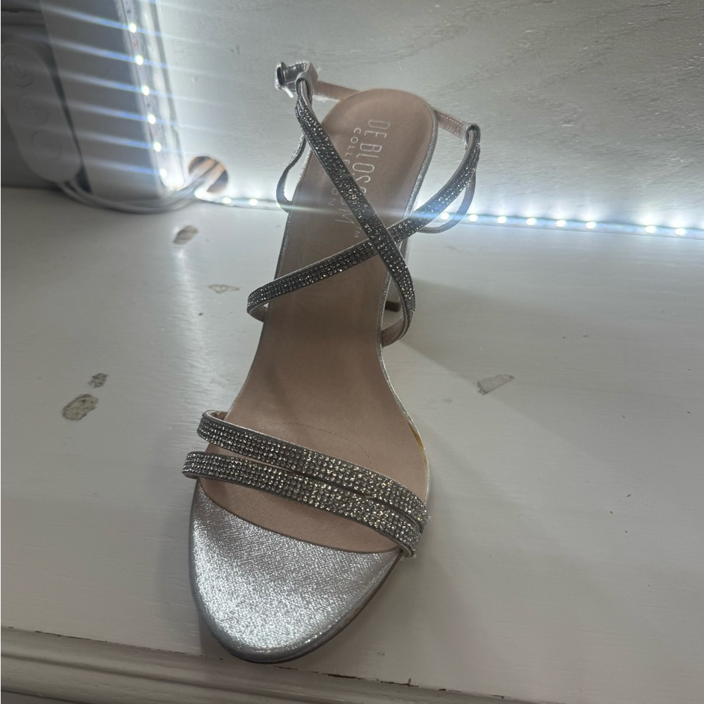The Blossom Apparel Silver Strappy Sandals
